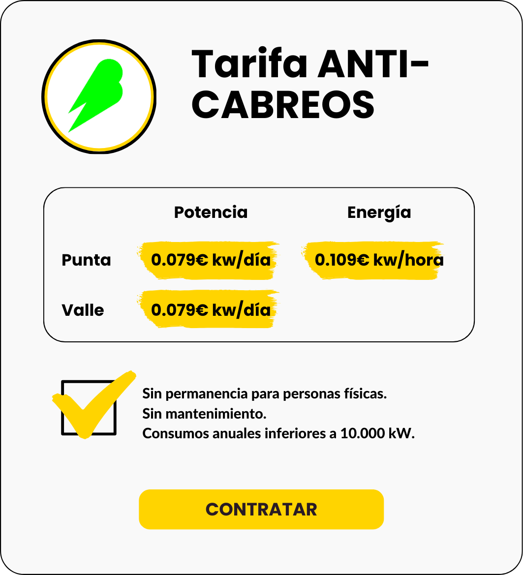 Tarifa Luz Bualá Noviembre 2025